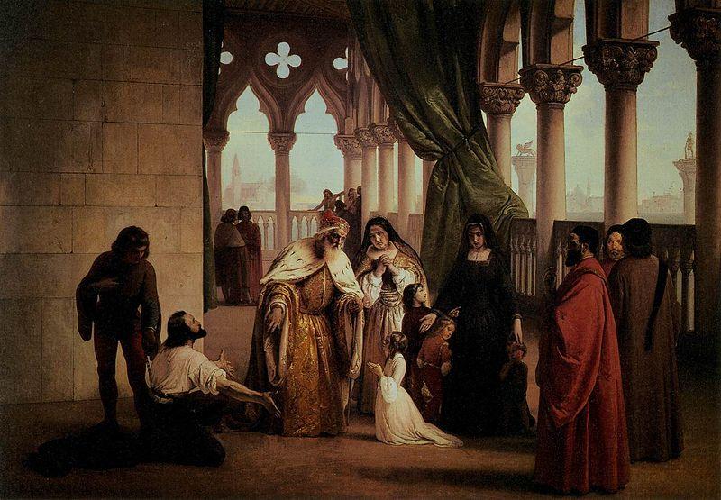 Francesco Hayez The Two Foscari oil painting image